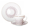Комплект чайный 3 предмета Розовая сетка (Волна), Императорский фарфоровый завод (ЛФЗ) 81.14622.00.1