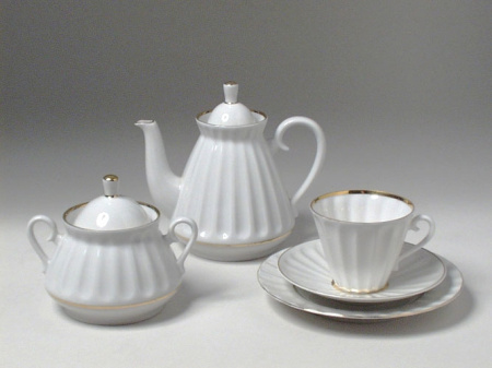 Чайный сервиз ИФЗ Белоснежка (Лучистая) 20 предметов, Императорский фарфоровый завод (ЛФЗ) 81.14814.01.1