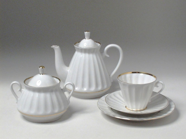 Чайный сервиз ИФЗ Белоснежка (Лучистая) 20 предметов, Императорский фарфоровый завод (ЛФЗ) 81.14814.01.1