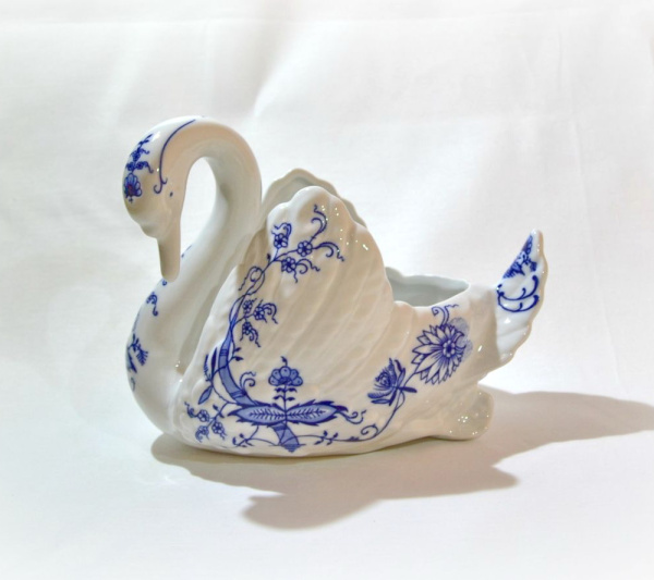Лебедь конфетница 15 см, Гжель Мэри Энн 20118426-0055, Leander