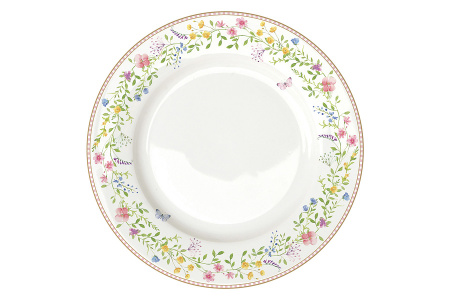 Набор тарелок 26 и 19 см с блюдом для яиц 9 предметов на 4 персоны, Пасхальные кролики, Easy Life