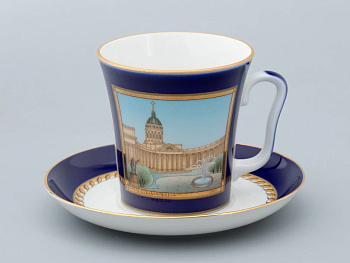 Бокал с Блюдцем Ленинградский, Канал Грибоедова, 360 мл, Императорский фарфоровый завод 81.31476.00.1