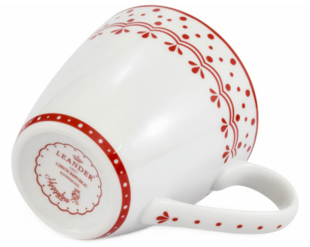 Обеденный набор на 4 персоны 20 предметов Хюгге Красные узоры 71162120-327D, Leander