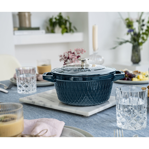 Кокот круглый STAUB La Cocotte 24 см, 4,25 л, морская волна (14522437) Кокот круглый STAUB La Cocotte 24 см, 4,25 л, морская волна (14522437)