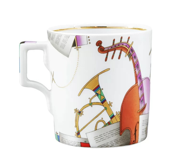 Сервиз чайный Музыкальные инструменты 14 предметов (Гербовая), Императорский фарфоровый завод (ИФЗ) 81.28041.00.1