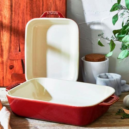 Форма прямоугольная керамическая, 20х16 см, античный медный, Staub Ceramics (40511-867)