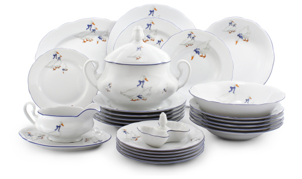 Столовый сервиз на 6 персон 26 предметов, Гуси Мэри-Энн 03162011-0807, Leander Столовый сервиз на 6 персон 26 предметов, Гуси Мэри-Энн 03162011-0807, Leander