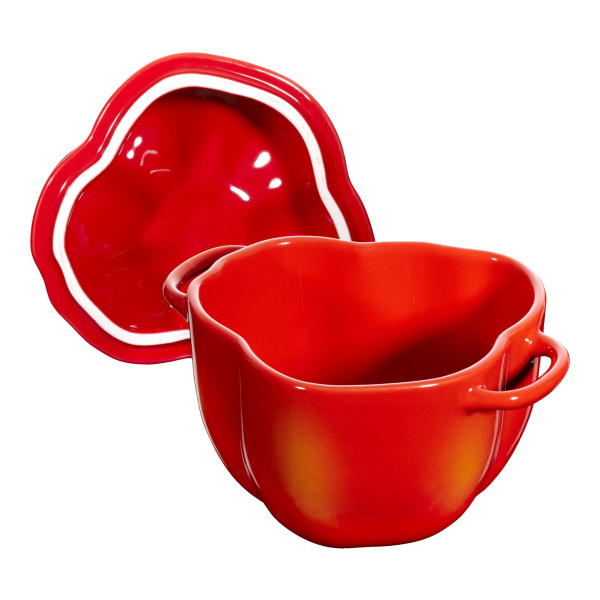 Кокот мини Перец 12 см 0,5 л, Staub Ceramic, оранжевый (40500-325) Кокот мини Перец 12 см 0,5 л, Staub Ceramic, оранжевый (40500-325)