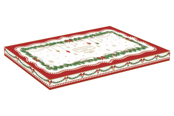 Блюдо прямоугольное 35х15 см, Щелкунчик - Новогодняя гирлянда, Magie de Noel, Easy Life Блюдо прямоугольное 35х15 см, Щелкунчик - Новогодняя гирлянда, Magie de Noel, Easy Life