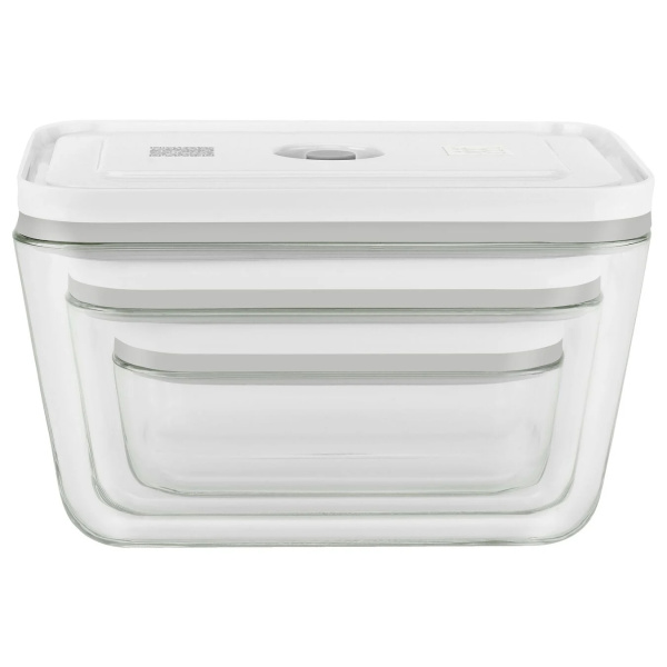 Набор стеклянных контейнеров ZWILLING Fresh&Save для вакуумного хранения, размер S/M/L, 3 штуки, Zwilling J.A. Henckels (36803-003) Набор стеклянных контейнеров ZWILLING Fresh&Save для вакуумного хранения, размер S/M/L, 3 штуки, Zwilling J.A. Henckels (36803-003)