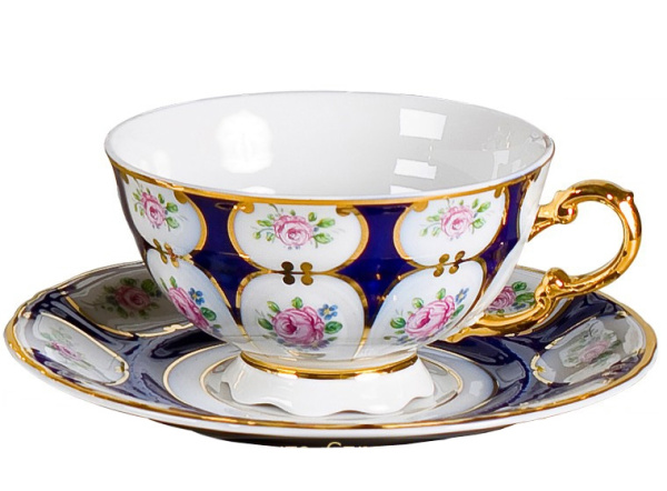 Чайный сервиз 6 персон 15 предметов Кобальт, Соната 07160725-0419, Leander