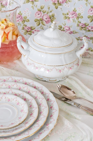 Столовый сервиз на 6 персон 25 предметов, Мелкие цветы Соната 07162011-0158, Leander