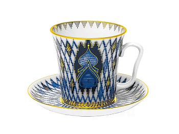 Бокал с Блюдцем Ленинградский, Кижи, 360 мл, Императорский фарфоровый завод (ЛФЗ) 81.10496.00.1