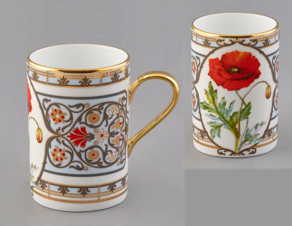 Бокал ИФЗ Мак восточный (форма Соло) 400 мл, в подарочной упаковке, Императорский фарфоровый завод 81.32713.00.1