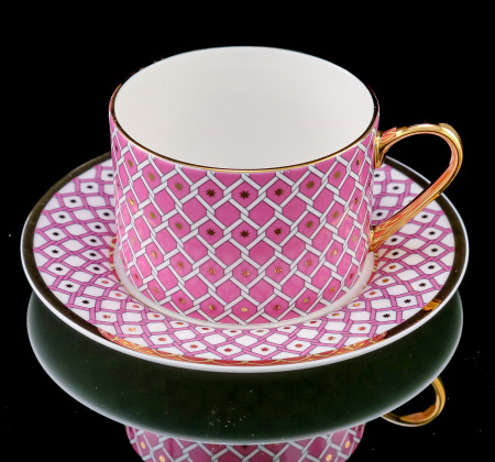 Чашка с блюдцем 250 мл ИФЗ Астра 2 (Идиллия), Императорский фарфоровый завод 81.32373.00.1