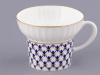 Чашка с блюдцем Кобальтовая сетка (Волна) 155 мл, Императорский фарфоровый завод (ИФЗ) 81.14575.00.1