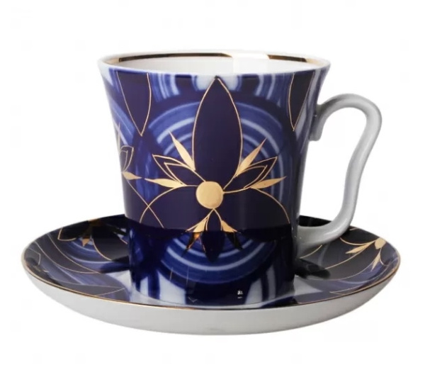 Бокал с Блюдцем Ленинградский, Вертолет, 360 мл, Императорский фарфоровый завод (ЛФЗ) 81.10494.00.1