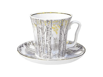 Бокал с Блюдцем Ленинградский, Половодье, 360 мл, Императорский фарфоровый завод (ЛФЗ) 81.11008.00.1