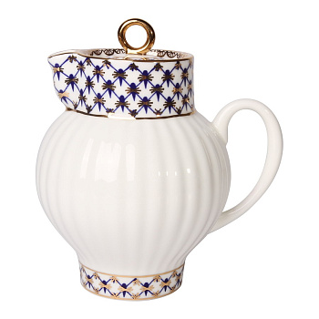 Сливочник Кобальтовая сетка (Волна) Императорский фарфоровый завод (ЛФЗ) 80.06536.00.1