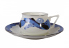 Чашка с блюдцем кофейная 180 мл, Карамель (синяя) (Билибина 1) Императорский фарфоровый завод (ЛФЗ) 81.16194.00.1