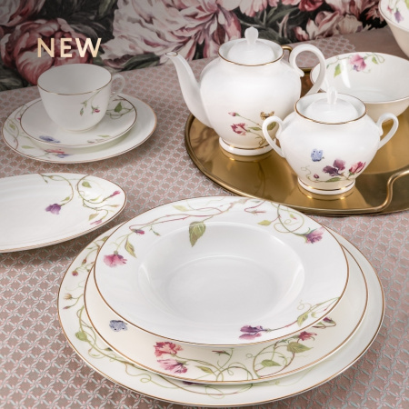 Сервиз чайный ИФЗ Цветущий горошек (Весенняя 2) 20 предметов, Императорский фарфоровый завод (ЛФЗ) 81.25575.00.1