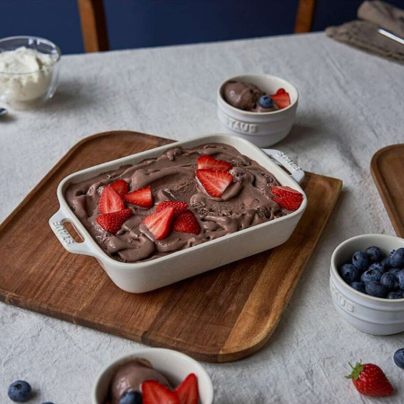 Форма для запекания, прямоугольная 20х16 см, слоновая кость, Staub Ceramics (40511-865)