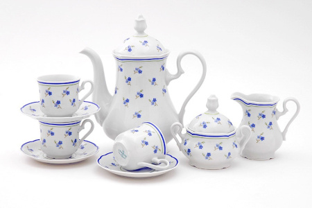 Кофейный сервиз 6 персон 15 предметов, Мэри-Энн 03160714-0887, Leander
