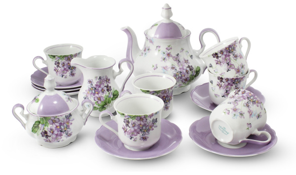 Чайный сервиз 6 персон 15 предметов, Мэри-Энн 03160725-2391, Leander