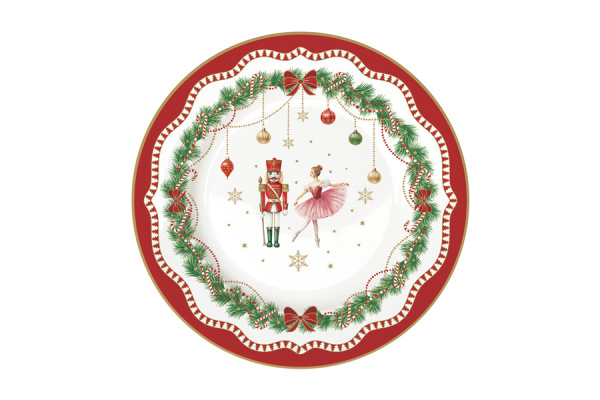 Набор новогодних тарелок 8 предметов на 4 персоны, Щелкунчик, Magie de Noel, Easy Life