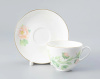 Чашка с блюдцем чайная ИФЗ Нежный пион (зеленый) (Весенняя 2) 250 мл, Императорский фарфоровый завод 81.28779.00.1