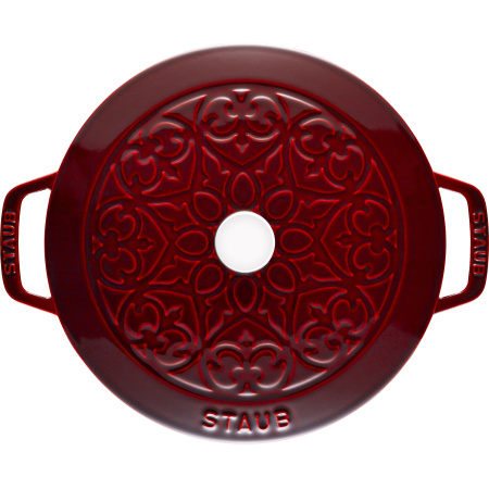 Кокот STAUB Лилия 26 см, 4,9 л, гранатовый (11212687)