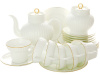 Сервиз чайный ИФЗ Золотой кантик 20 предметов (Волна), Императорский фарфоровый завод 81.20892.00.1