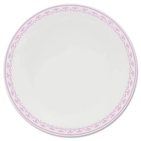 Набор тарелок на 4 персоны 12 предметов Хюгге Розовые узоры 71160120-327A, Leander