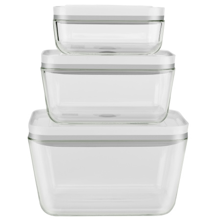 Набор стеклянных контейнеров ZWILLING Fresh&Save для вакуумного хранения, размер S/M/L, 3 штуки, Zwilling J.A. Henckels (36803-003)