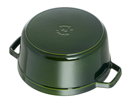 Кокот круглый 26 см 5,2 л, Staub, зеленый базилик (1102685)