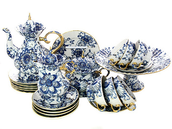 Сервиз чайный Поющий сад 22 предмета (Шатровая) Императорский фарфоровый завод (ЛФЗ) 81.13874.00.1