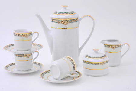Кофейный сервиз 6 персон 15 предметов, Сабина 02160714-0711, Leander