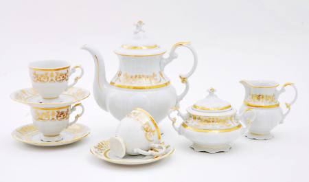 Кофейный сервиз 6 персон 15 предметов, Соната 07160714-1373, Leander