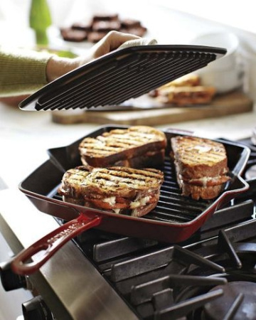 Крышка-пресс 30х30 см, для сковороды-гриль Staub, черная (1203123)