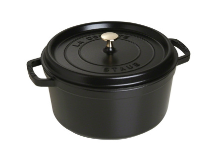 Кокот круглый 28 см 6,7 л, Staub, черный (1102825)