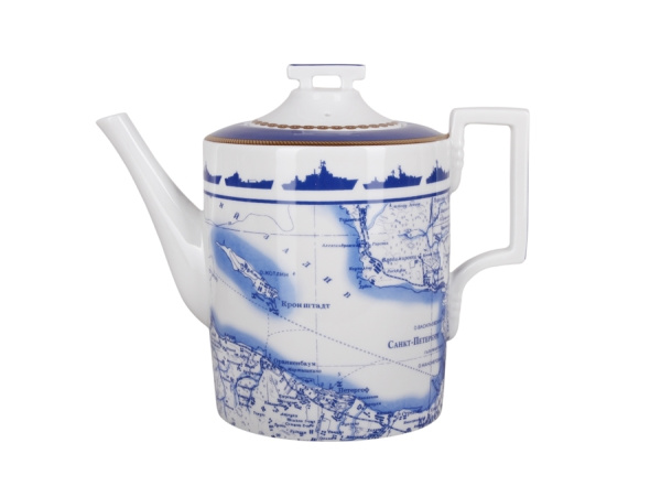 Сервиз чайный ИФЗ Кают-компания (Гербовая) 14 предметов, Императорский фарфоровый завод 81.24029.00.1