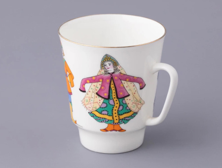 Комплект кофейный 3 предмета Конек-горбунок (Майская) Императорский фарфоровый завод (ИФЗ) 81.24965.00.1