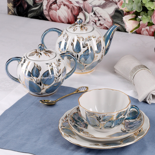 Сервиз чайный ИФЗ Лунный 20 предметов (Тюльпан), Императорский фарфоровый завод 81.20946.00.1