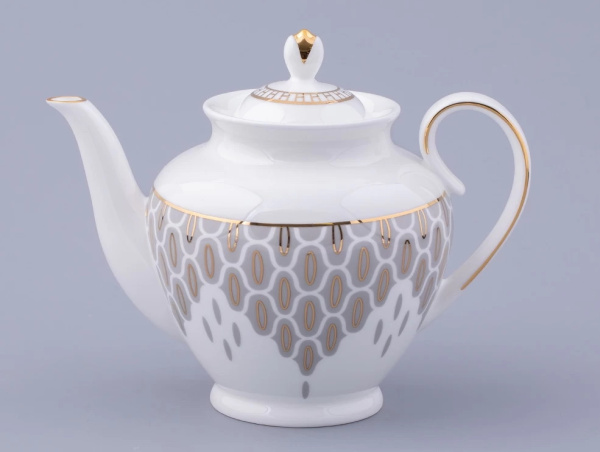 Сервиз чайный ИФЗ Саламандра Грей (Весенняя 2) 14 предметов, Императорский фарфоровый завод 81.31630.00.1