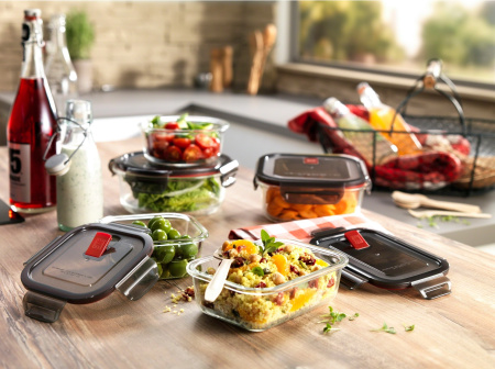 Стеклянный контейнер, прямоугольный 12,5х17 см, 600 мл, ZWILLING Gusto, Zwilling J.A. Henckels (39506-001)