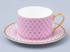 Чашка с блюдцем ИФЗ Коралл 2 (Идиллия) 250 мл, Императорский фарфоровый завод 81.31118.00.1