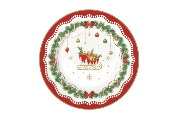 Набор новогодних тарелок 8 предметов на 4 персоны, Щелкунчик, Magie de Noel, Easy Life