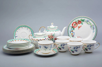 Сервиз чайный ИФЗ Улыбка флоры (Весенняя 2) 20 предметов, Императорский фарфоровый завод 81.30750.00.1