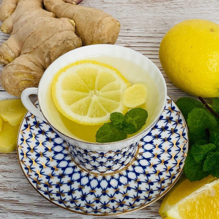 Чашка с блюдцем Кобальтовая сетка (Волна) 155 мл, Императорский фарфоровый завод (ИФЗ) 81.14575.00.1