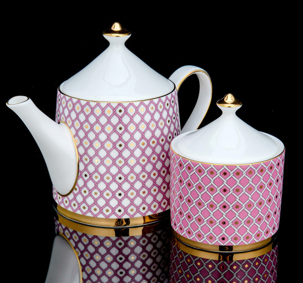 Сервиз чайный ИФЗ Астра (Идиллия) на 2 персоны 6 предметов, Императорский фарфоровый завод 81.32396.00.1